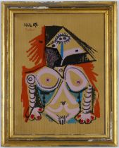 PABLO PICASSO, rare lithograph 23.04.69, French numbered edition of 250. 64cm x 49.5cm. Suite: