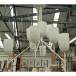 FOSCARINI BIRDIE CHANDELIER, nine arm, 100cm drop approx.