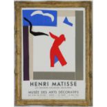HENRI MATISSE, rare original lithographic poster, signed in the plate - 1961, 67cm x 47.5cm, Les