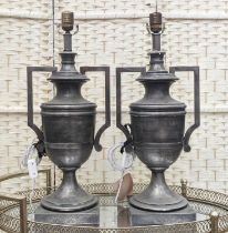 PAOLO MOSCHINO REGENCY URN TABLE LAMPS, a pair, 63cm H. (2)