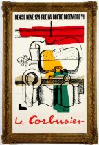 LE CORBUSIER, Galerie Denis Rene, 108cm x 77cm, initials in the plate, extra large lithographic