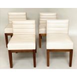 LINLEY DICE CHAIRS, a set of four, by David Linley, 46cm W x 64cm D x 70cm H.