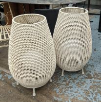 PAOLO MOSCHINO SAN JUAN OUTDOOR CYLINDER LAMPS, a pair, 80cm H. (2)