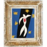 HENRI MATISSE, The Fall of Icarus, 34cm x 26cm, lithograph with pochoir 1945, signed in the plate.