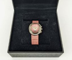 A KUTCHINSKY DIAMOND SET LADIES WRISTWATCH, white metal case, the bezel set with 34 round