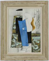 PABLO PICASSO, Guitare, pochoir. Suite: Eventail, numbered edition of 260, P47cm x 35cm, pochoir