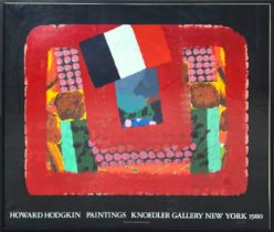 HOWARD HODGKIN (1932-2017), 'Paintings, Knoedler Gallery, New York, 1980', lithograph, 120cm x