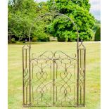 ARCHITECTURAL GARDEN GATE, 254cm H x 147cm W x 22cm D, Regency style.