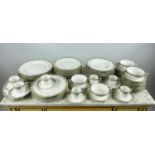 ROYAL WORCESTER PART DINNER SERVICE, a 6 place setting comprising 6 dinner plates, 6 dessert