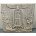 EGYPTIAN PANEL, stone effect, 125cm x 114cm H.