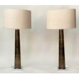 HEATHFIELD & CO TABLE LAMPS, a pair, with shades, 70cm H. (2)