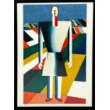 KAZIMIR MALEVICH (1879-1935) 'The Farmer'. lithograph, published by Mourlot, edition 587/2000,