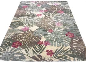 FINE CONTEMPORARY 'TROPICAL' WOOL CARPET, 302cm x 244cm.