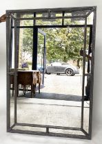 WALL MIRROR, Regency style giltwood rectangular with marginal mirror plates, 164cm H x 110cm W.