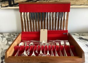 CANTEEN OF CUTLERY, Arthur Price 'County Stainless', Sheffield, England, eight place settings cased.