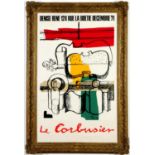 LE CORBUSIER, Galerie Denis Rene, 108cm x 77cm, initials in the plate, extra large lithographic