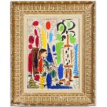 PABLO PICASSO, L'Atelier De Cannes, rare lithograph printed in colours on wove paper, signed and