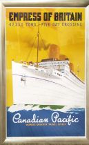 ALFRED CROCKER LEIGHTON (1901-1965), 'Empress of India, Canadian Pacific', lithograph, 110cm x 71cm,