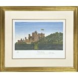 HRH KING CHARLES III (HRH The Prince of Wales), 'The Castle of May', lithograph, 28cm x 41cm,