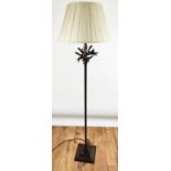HEATHFIELD & CO FLOOR LAMP, with pleated shade, 1337cm H.