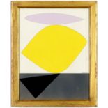 VICTOR VASARELY, Sauzon, rare pochoir in four colours, signed in the plate, limited edition: 1500,