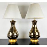 HEATHFIELD & CO LOUISA TABLE LAMPS, a pair, with shades, 78cm H. (2)