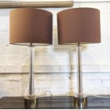 BEST & LLOYD TABLE LAMPS, a pair, with Porta Romana shades, 64cm H. (2)