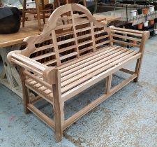 AFTER EDWIN LUTYENS GARDEN BENCH, 164cm W.