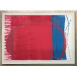 CHARLOTTE CORNISH, 'Into the New' screenprint, framed, 80cm H x 120cm W.