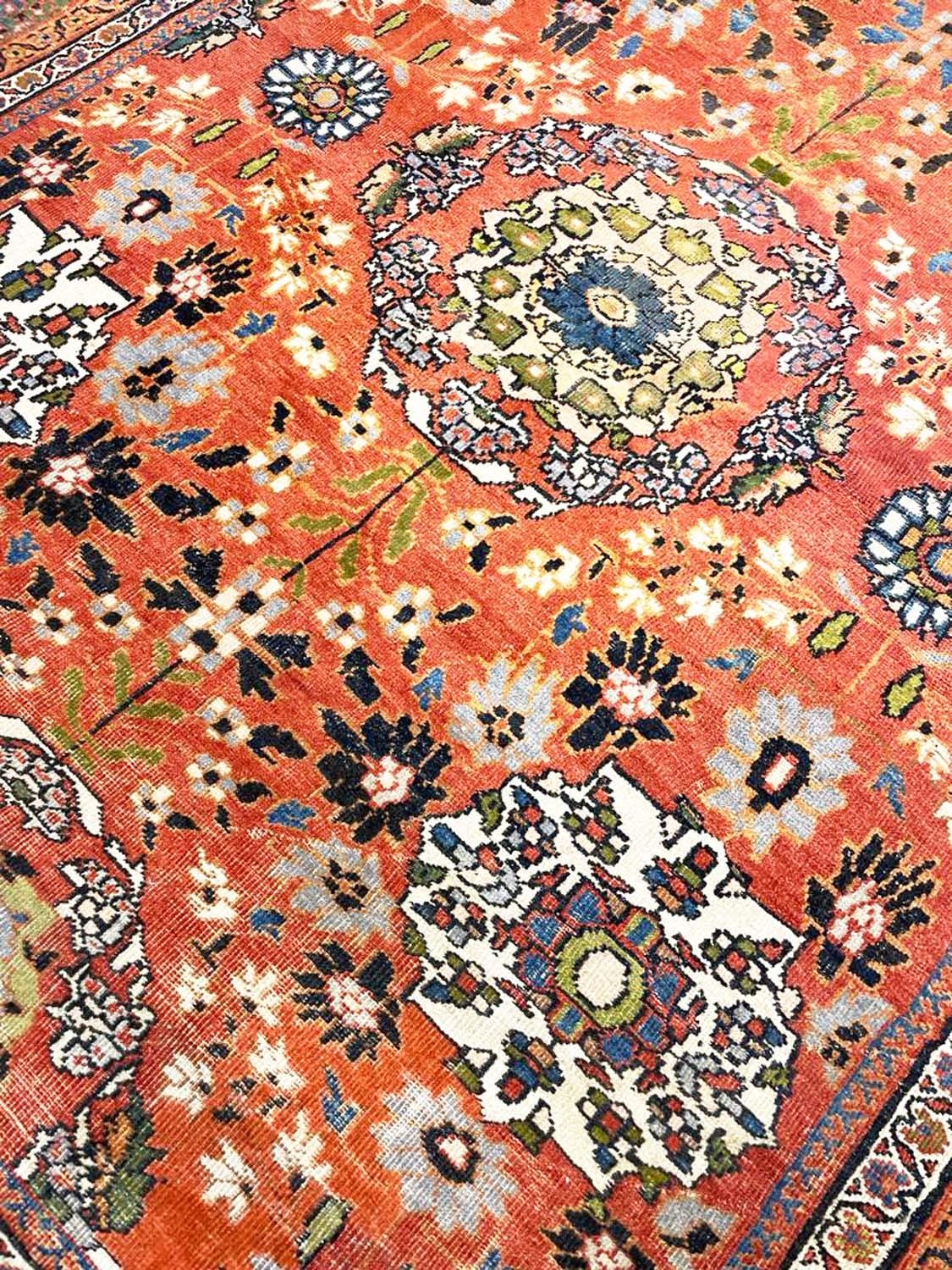 ANTIQUE PERSIAN ZIEGLER MAHAL CARPET, 360cm x 260cm. - Image 3 of 6