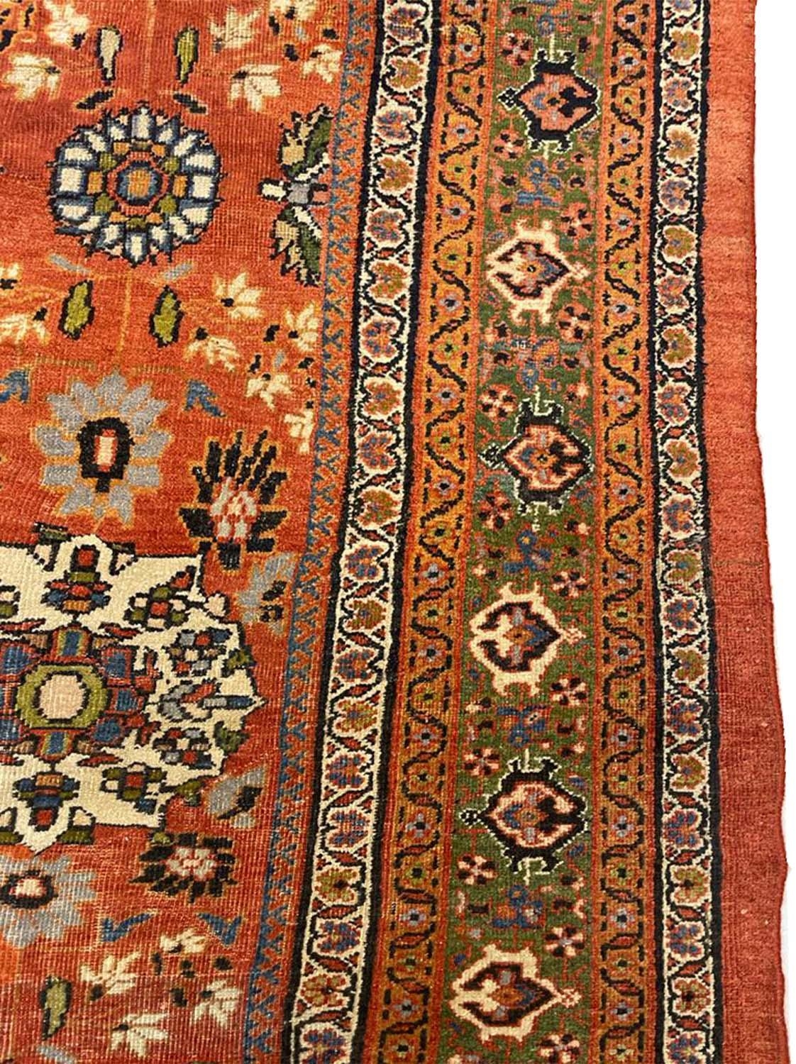 ANTIQUE PERSIAN ZIEGLER MAHAL CARPET, 360cm x 260cm. - Image 2 of 6