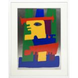 JACQUES SOISSON (1928-2012) Abstract, screenprint, 56cm x 39cm, framed.