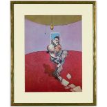 FRANCIS BACON, portrait of George Dyer talking, off set lithograph, 1966, printed by Maeght, 33cm