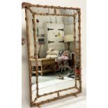 WALL MIRROR, Regency style giltwood and composition with central bevelled plate and antiqued