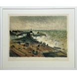 GASTON SEBIRE (1920-2001), France 'Sur La Cote Normandie' lithograph, 42cm x 53cm, signed and