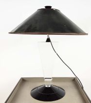TABLE LAMP, Art Deco style, with shade, 70cm H.