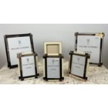 WILLIAM YEOWARD PICTURE FRAMES, five various along with a Aerin Shagreen and brass picture frame and