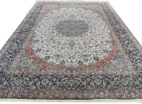 FINE ISPHAHAN DESIGN CARPET, 430cm x 310cm.