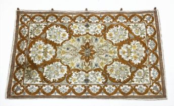 INDIAN SILK WALL HANGING, 155cm x 92cm.