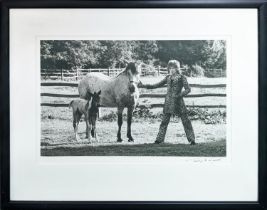 TERRY O'NEILL (1939-2019), 'Rod Stewart 1971', signed, 34cm x 48cm, framed.