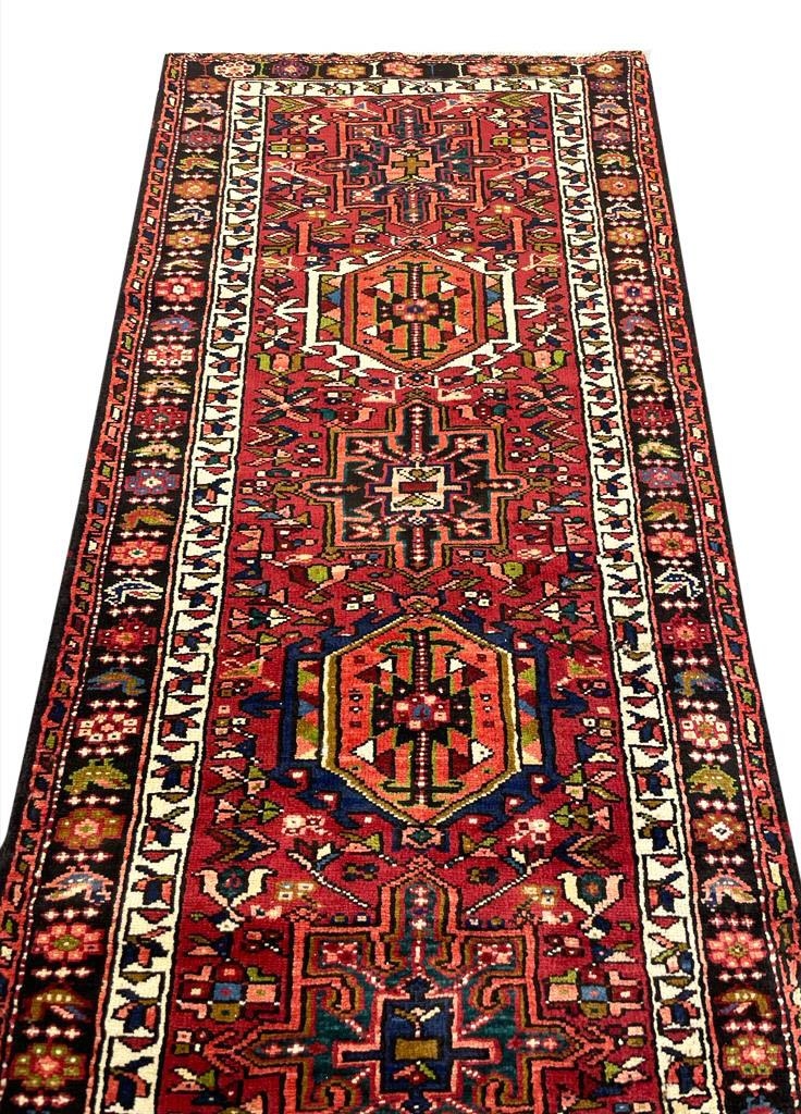 PERSIAN KARAJA LONG RUNNER, 547cm x 90cm. - Image 4 of 5