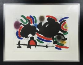 JOAN MIRO, 'Miro lithographie' 1972, lithograph, 34cm x 50cm, edition 122/150, framed.