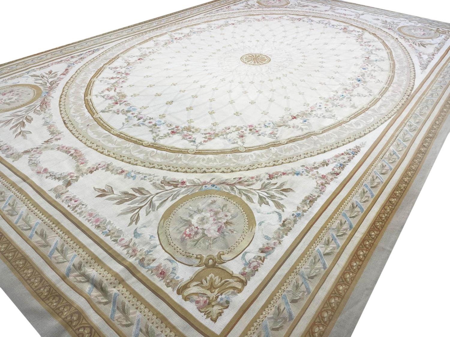 FINE SAVONNERIE DESIGN AUBUSSON CARPET, 490cm x 325cm. - Image 6 of 6