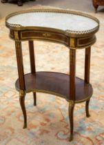 OCCASIONAL TABLE, 77cm H x 58cm W x 34cm D, 19th century French mahogany and gilt metal mounted with