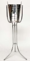 ELKINGTON WINE COOLER, eletroplated twin handled, on associated stand.