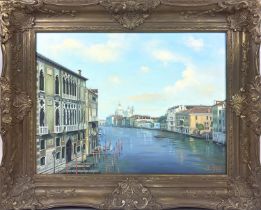 IAN FIFIELD, 'The Grand Canal' oil on canvas, 44cm x 59cm, signed, framed.