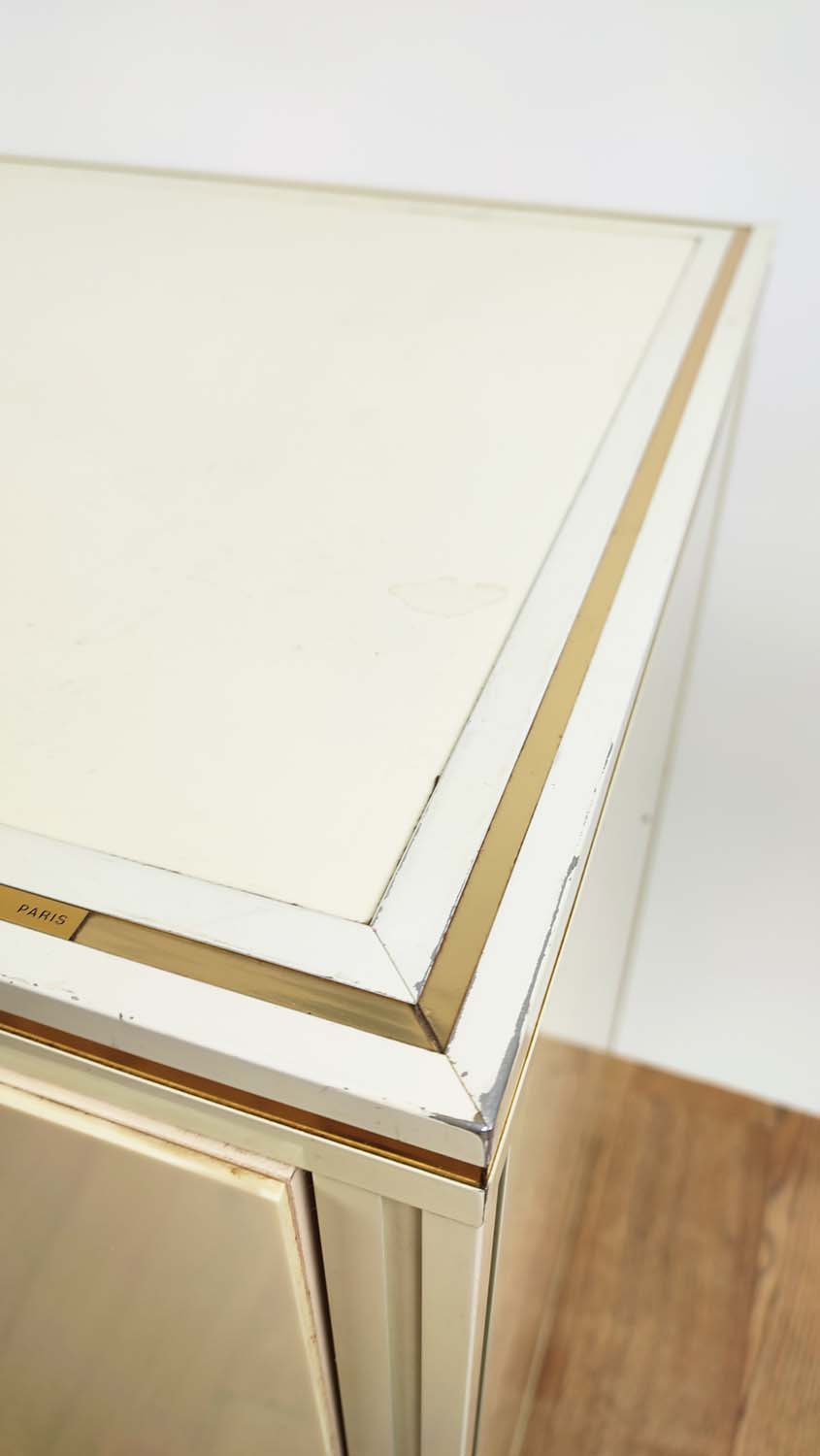 PIERRE VANDEL SIDE CABINET, 91cm x 71cm H x 45cm, cream finish, bears plaque. - Image 14 of 17