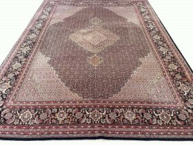 FINE PART SILK TABRIZ DESIGN CARPET, 370cm x 280 cm.