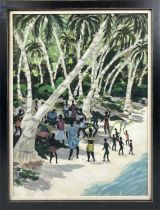 LELIA CAETANI (Principessa, born Paris, 1915-1977), 'Tortola', oil on canvas, 64cms x 49cms,