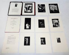 NICHOLAS GARLAND O.B.E. (B. 1935) 'Annabel's, 1985', nine linocuts in black and white, each signed